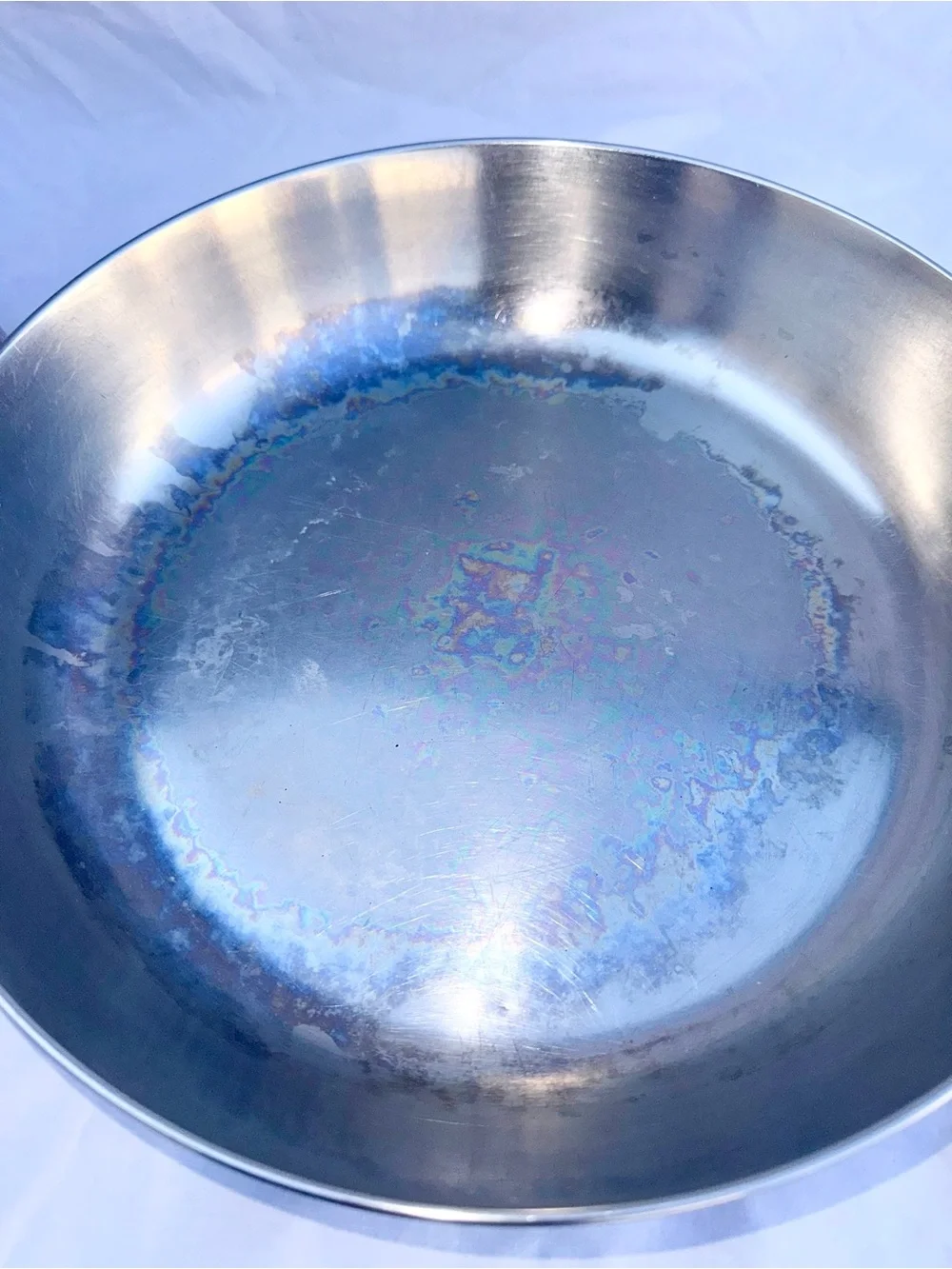 Revere Ware Copper Bottom 12” Stainless Fry pan w/Lid Riverside CA Double Ring